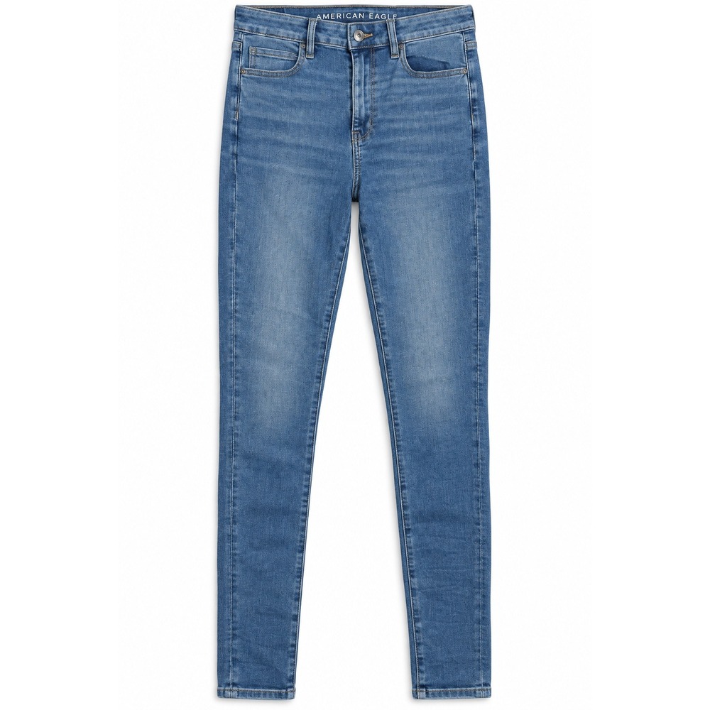 American Eagle Next Level Stretch High Rise Skinny Jeans Medium Wash Blue 05/23